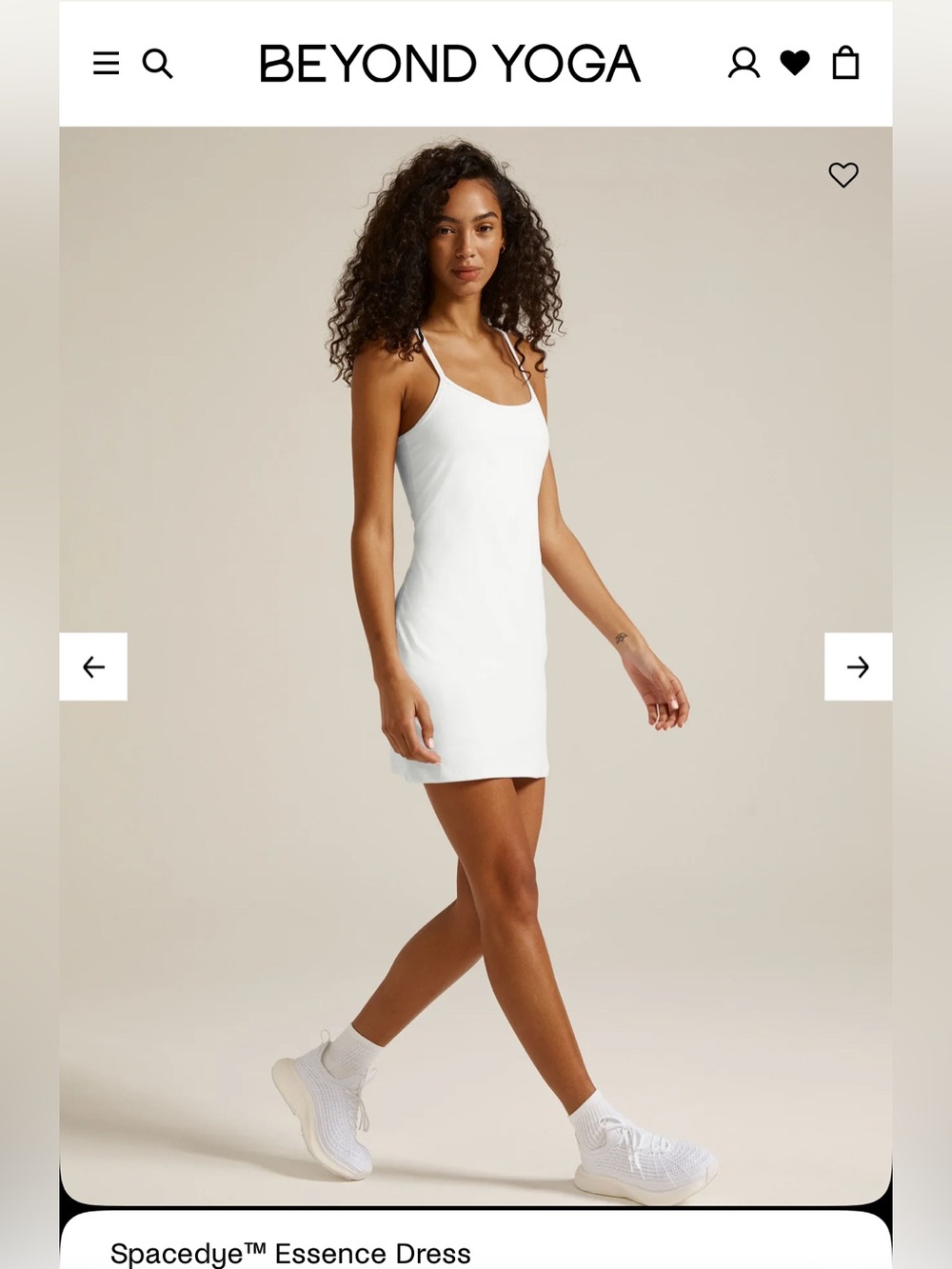Beyond Yoga Spacedye™ Essence Dress White Size Small - Picture 1 of 9